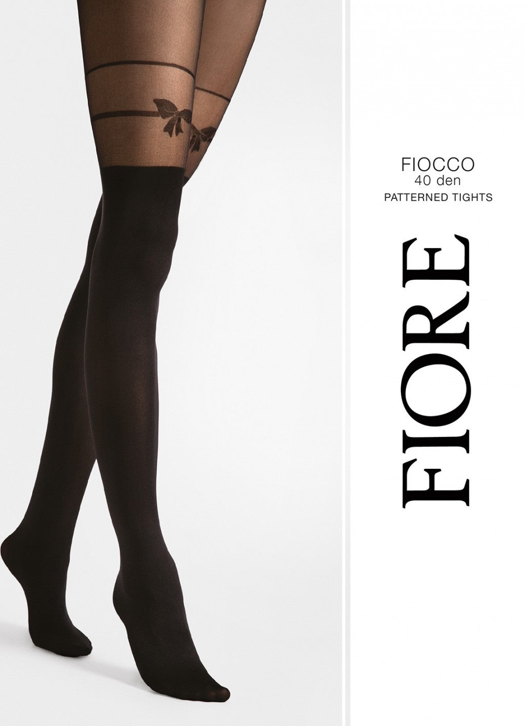 Fiore Fiocco 40 Den – Microfibre Tights with Bow Motif