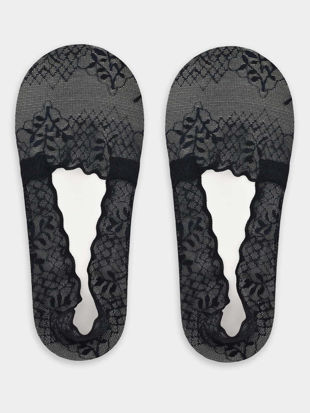 Noviti Low‑Cut Lace Footsies with Silicone and Anti‑Slip Grip SN048