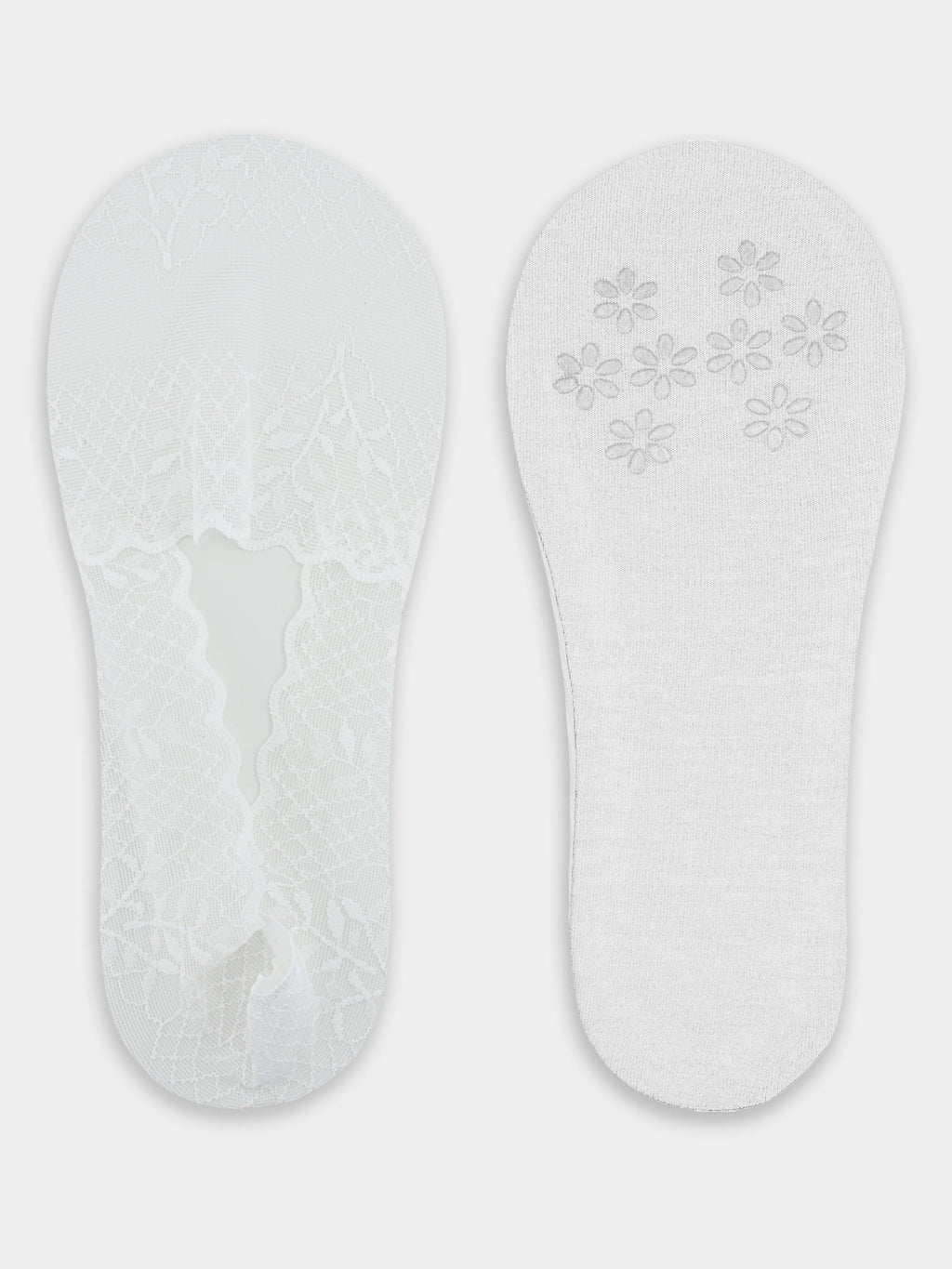 Noviti Low‑Cut Lace Footsies with Silicone and Anti‑Slip Grip SN048