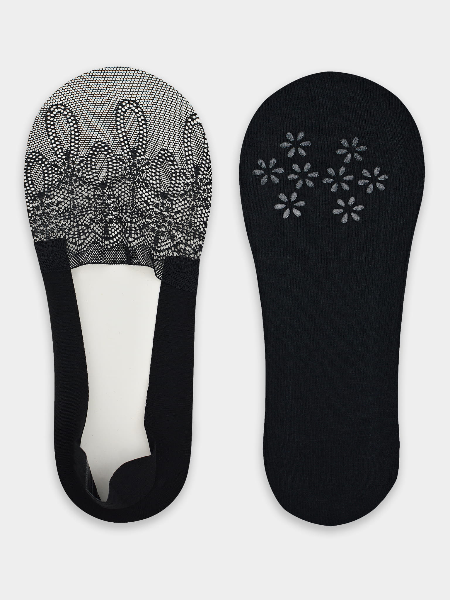Noviti Lace Ballet Footsies with Silicone and Anti-Slip Sole SN049