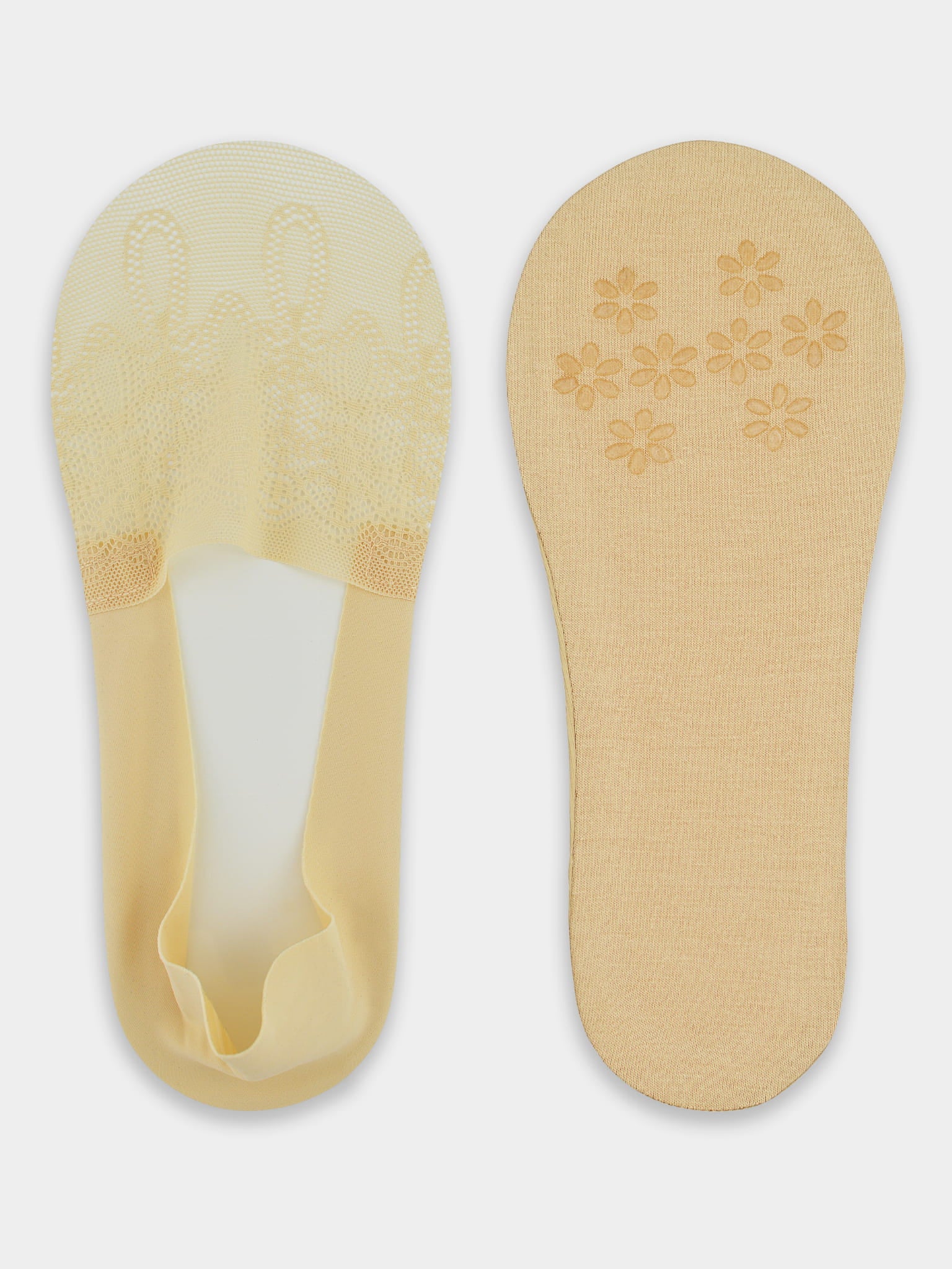 Noviti Lace Ballet Footsies with Silicone and Anti-Slip Sole SN049