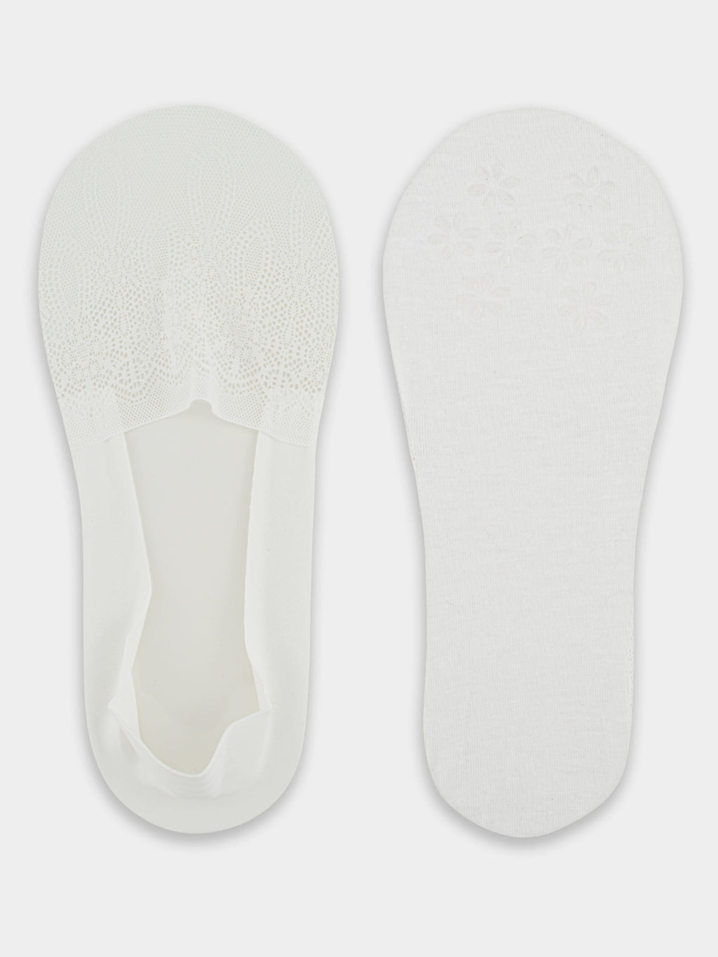 Noviti Lace Ballet Footsies with Silicone and Anti-Slip Sole SN049