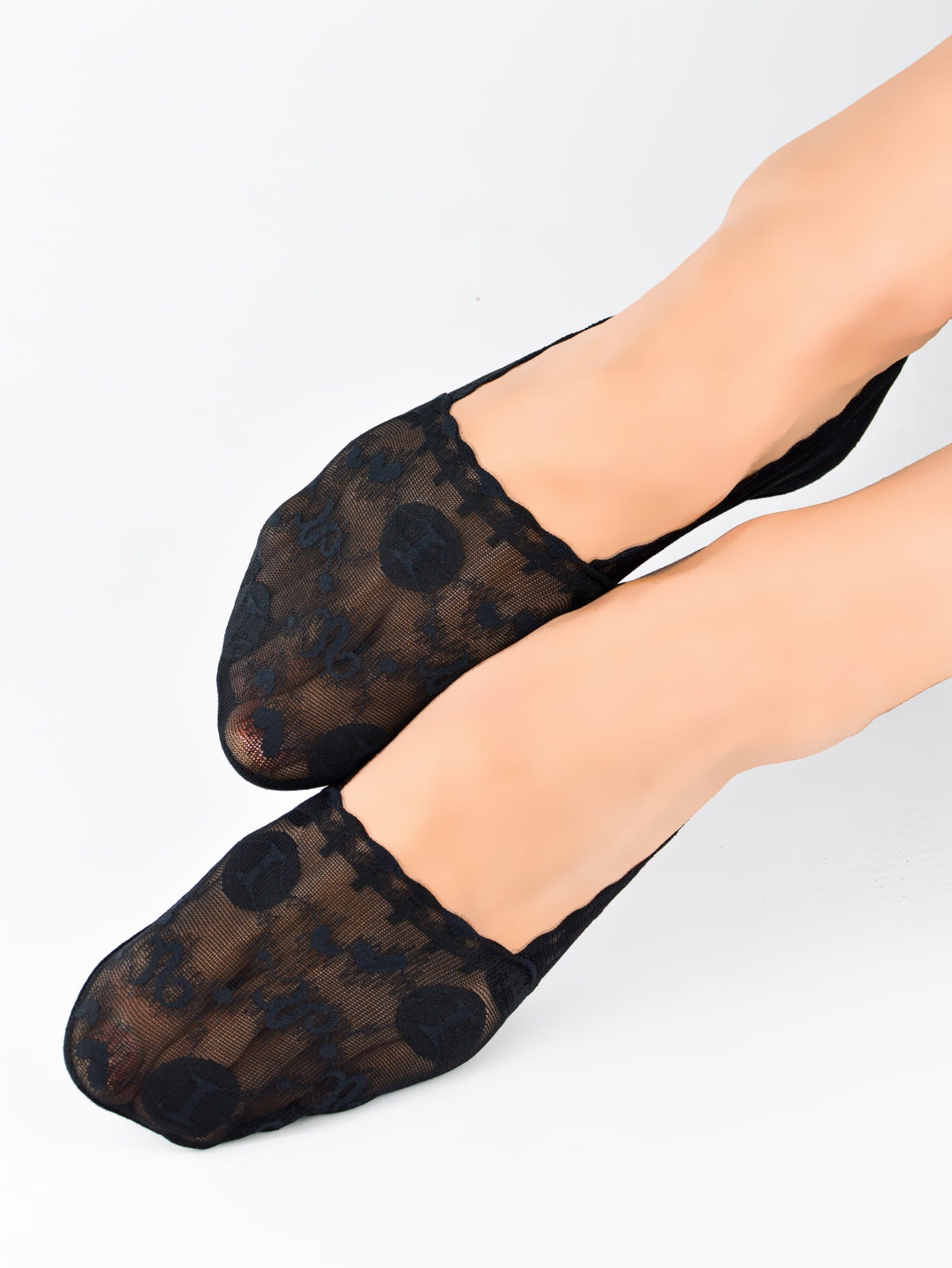 Noviti Lace Ballet Footsies with Silicone and Anti-Slip Sole SN050