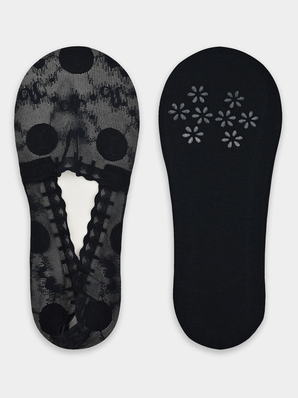 Noviti Lace Ballet Footsies with Silicone and Anti-Slip Sole SN050