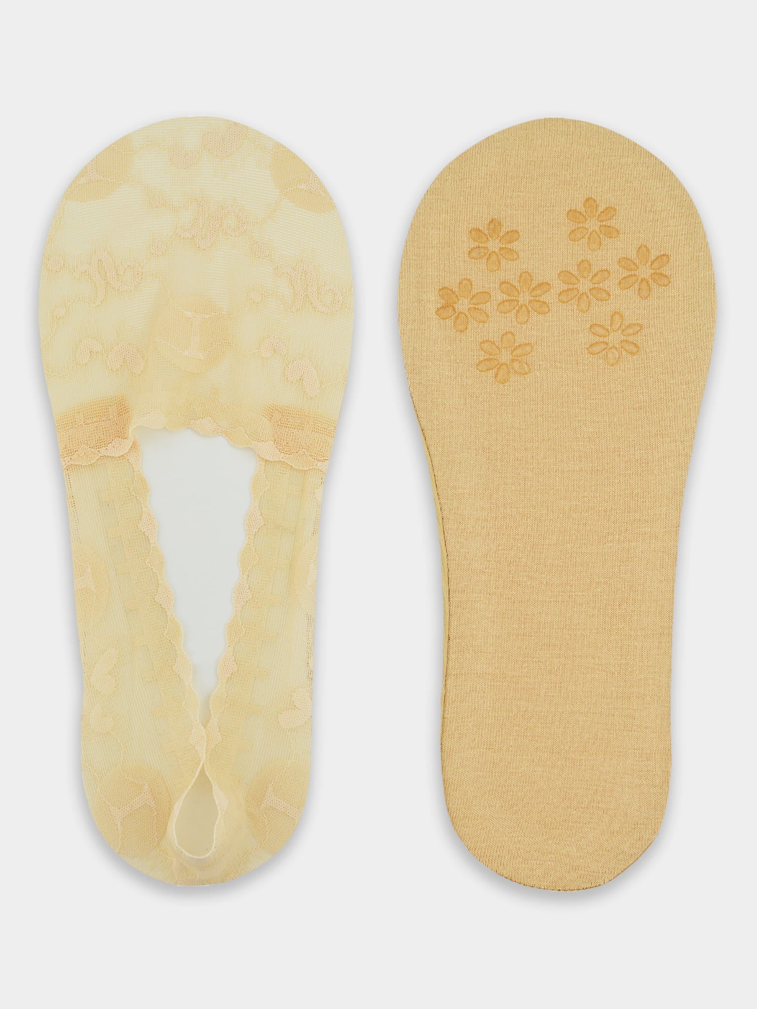 Noviti Lace Ballet Footsies with Silicone and Anti-Slip Sole SN050