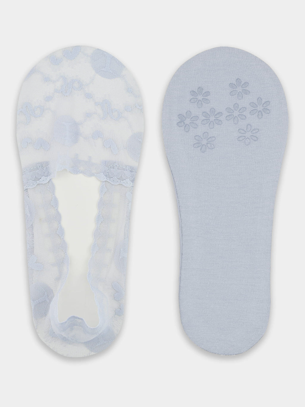 Noviti Lace Ballet Footsies with Silicone and Anti-Slip Sole SN050