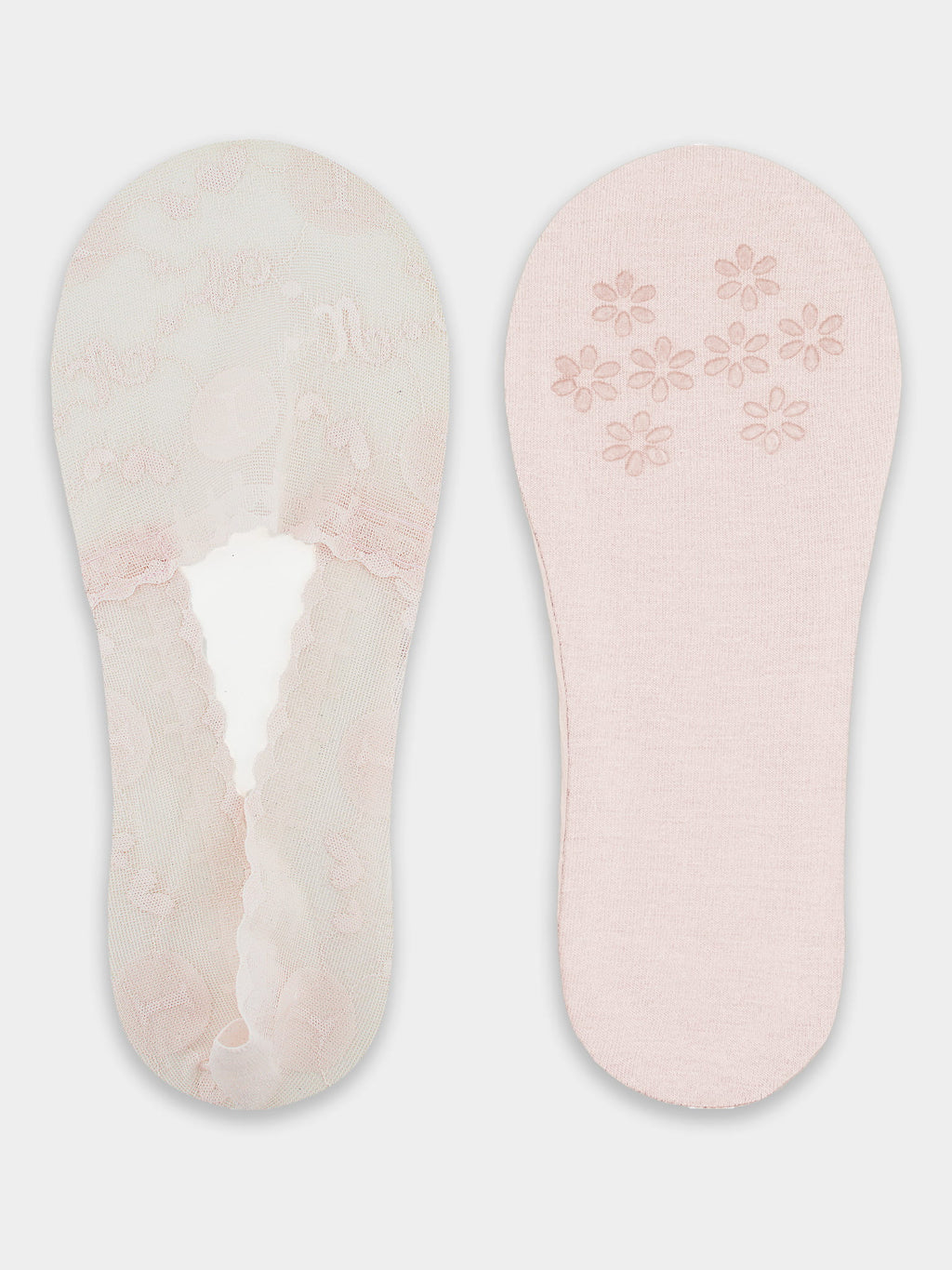Noviti Lace Ballet Footsies with Silicone and Anti-Slip Sole SN050