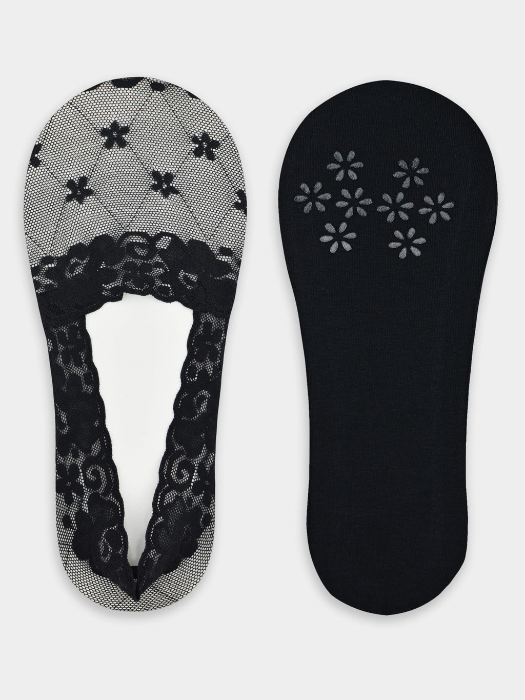 Noviti Lace Ballet Footsies with Silicone and Anti-Slip Sole SN051