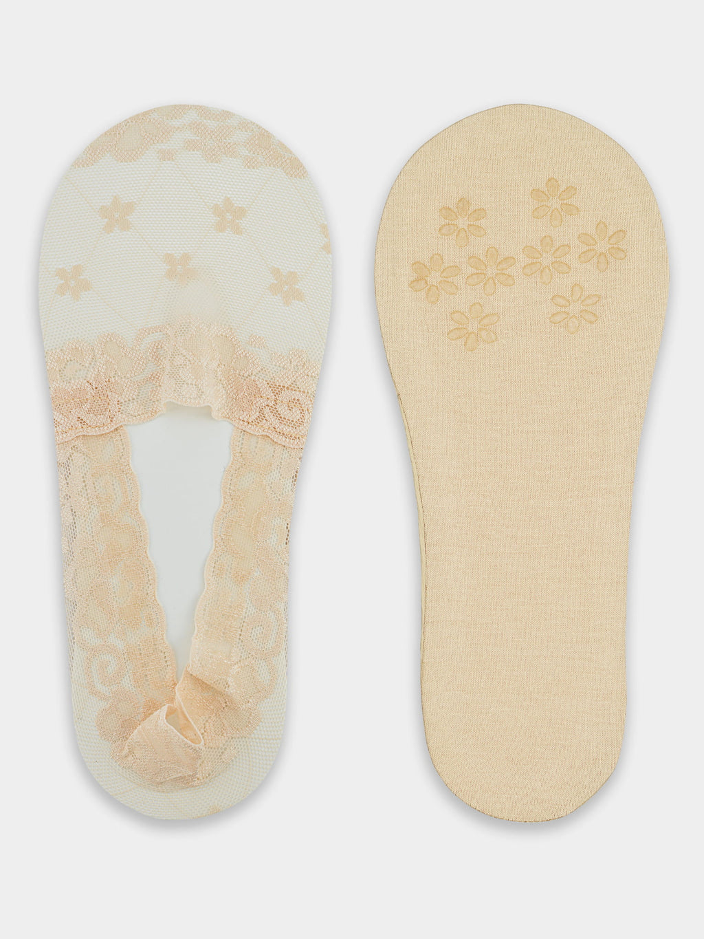 Noviti Lace Ballet Footsies with Silicone and Anti-Slip Sole SN051