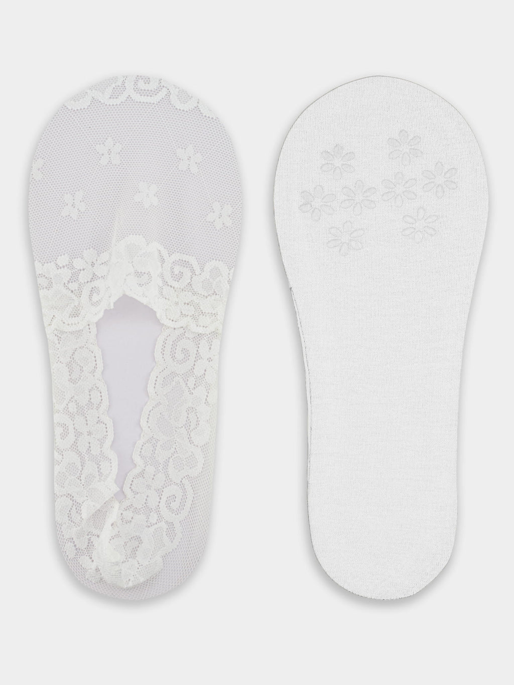 Noviti Lace Ballet Footsies with Silicone and Anti-Slip Sole SN051