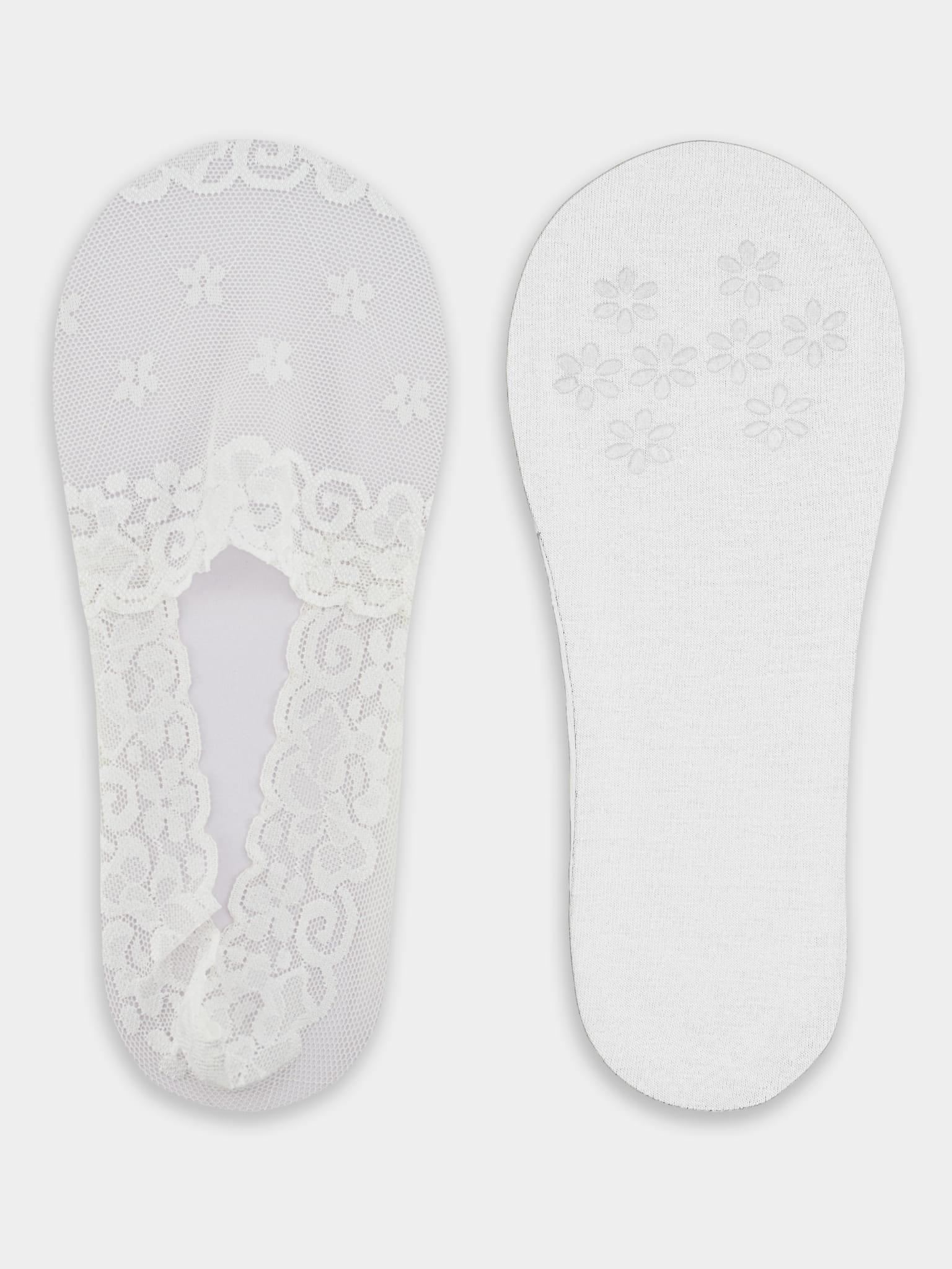 Noviti Lace Ballet Footsies with Silicone and Anti-Slip Sole SN051