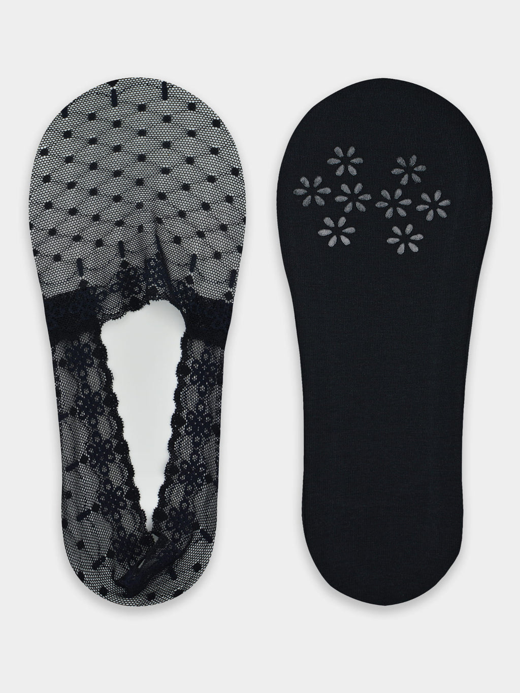 Noviti Lace Footsies with Silicone and Anti‑Slip Sole SN052