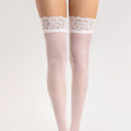 Fiore Matin 20 den – Elegant Hold-Ups with Floral Lace - Velvet Touch Tights