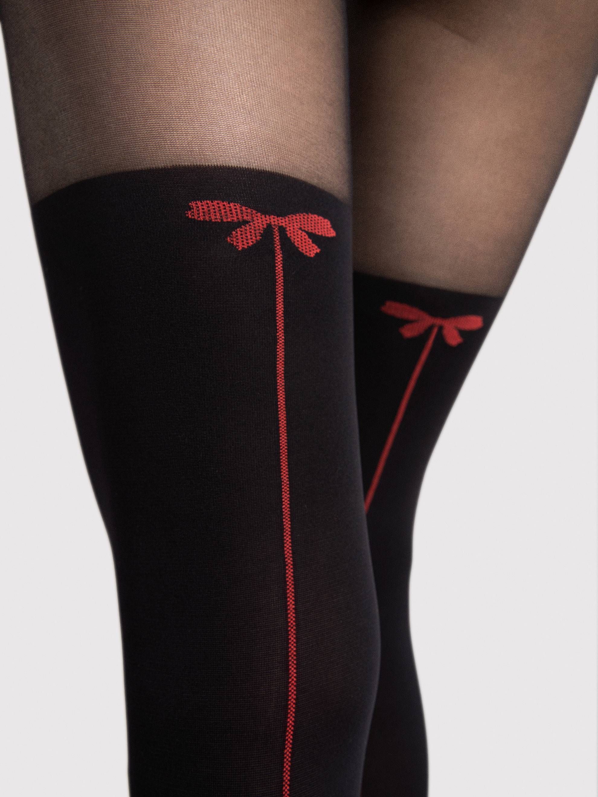 Fiore Canella 40 Den – Elegant Stocking-Effect Patterned Tights