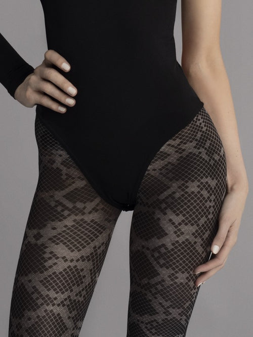 Fiore City Jungle 40 Den – Animal Print Fashion Tights - Velvet Touch Tights