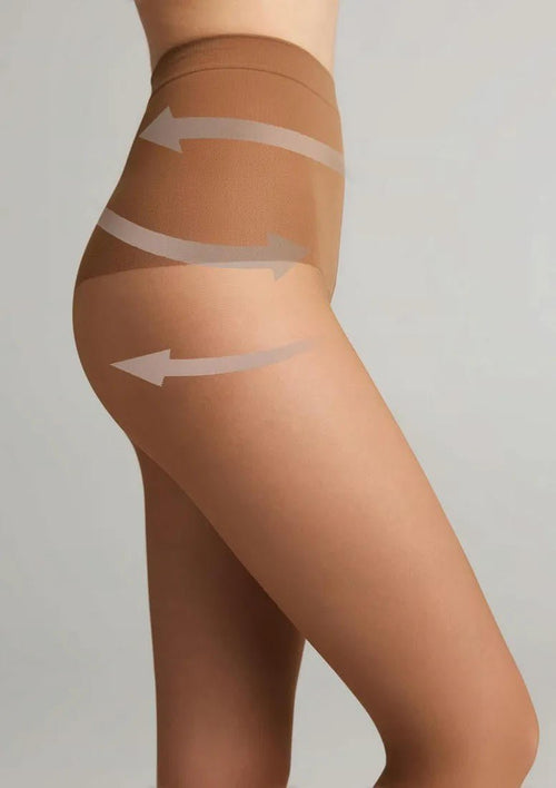 Conte Slimfit 40 Den – Shaping Tights with Wide Control Waistband - Velvet Touch Tights