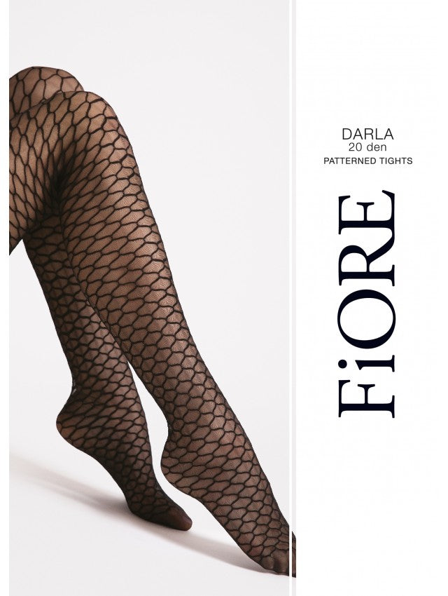 Fiore Darla 20 Den Tights – Elegant Geometric Pattern