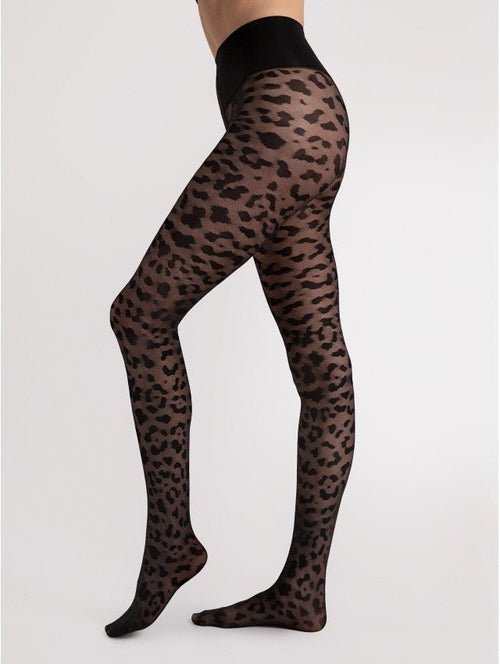 Fiore Echo 30 Den – Animal Print Shaping Tights - Velvet Touch Tights