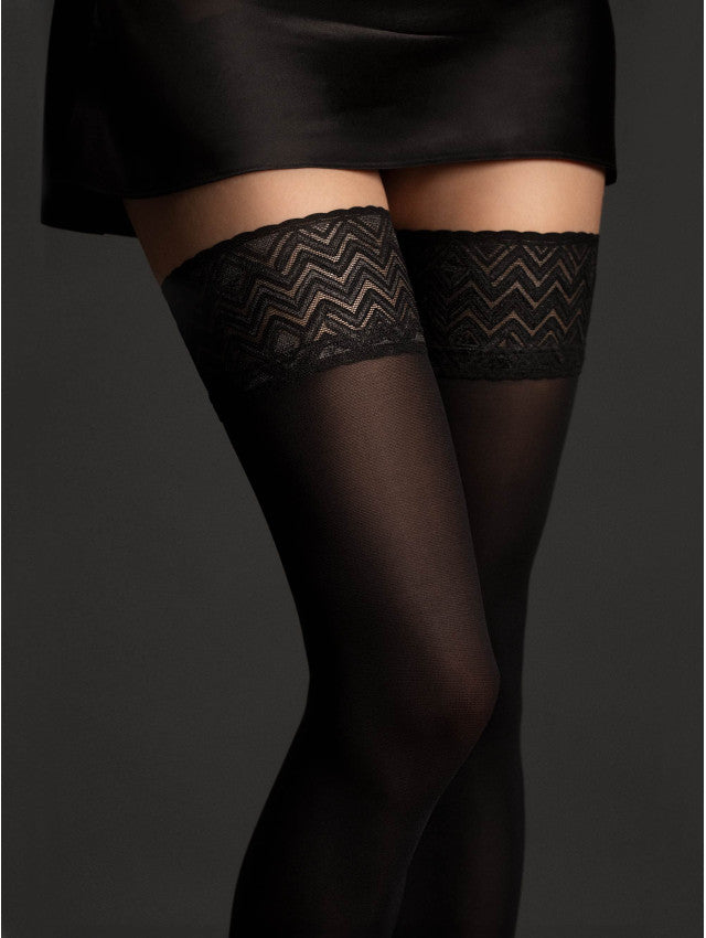 Fiore Ester 60 Den Hold-Up Stockings – Elegant & Opaque