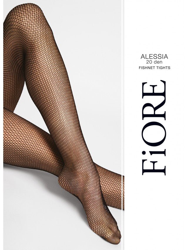 Fiore Alessia 20 Den Fishnet Tights – Delicate & Elegant Mesh - Velvet Touch Tights