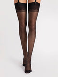 Fiore Marion 20 Den Stockings – Sheer Dot Pattern, Silky Touch - Velvet Touch Tights