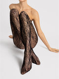 Fiore Valeria 20 Den Tights – Floral Fishnet Effect, Sheer & Stylish - Velvet Touch Tights