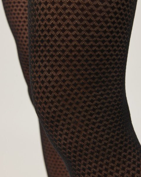 Gabriella Tessia 60 Den – Geometric Microfibre Patterned Tights - Velvet Touch Tights