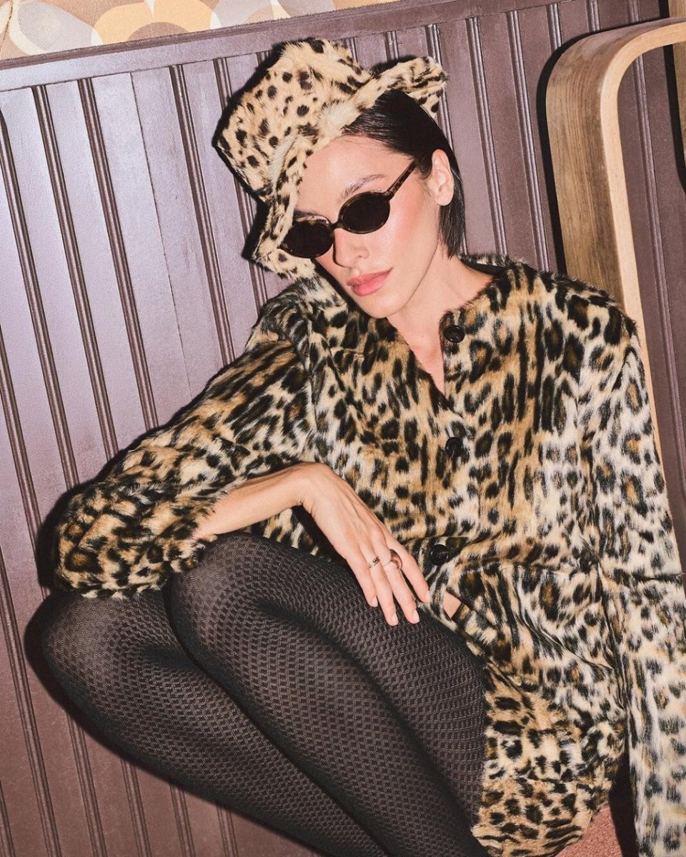 Gabriella Tessia 60 Den – Geometric Microfibre Patterned Tights - Velvet Touch Tights