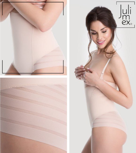 Julimex 119 – Strong‑Control Under‑Bust Shaping Body - Velvet Touch Tights
