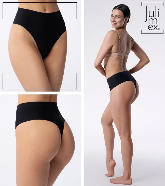 Julimex Simple String Maxi – Seamless High‑Waisted String Briefs - Velvet Touch Tights