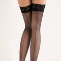 Gabriella Kabarette 155 Hold-Ups – Fishnet Stockings with Back Seam - Velvet Touch Tights