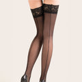 Gabriella Linette 20 Den – Sheer Hold-Ups with Back Seam - Velvet Touch Tights