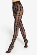 Gatta Runway No. 05 Houndstooth Fishnet Tights – Trendy & Elegant - Velvet Touch Tights