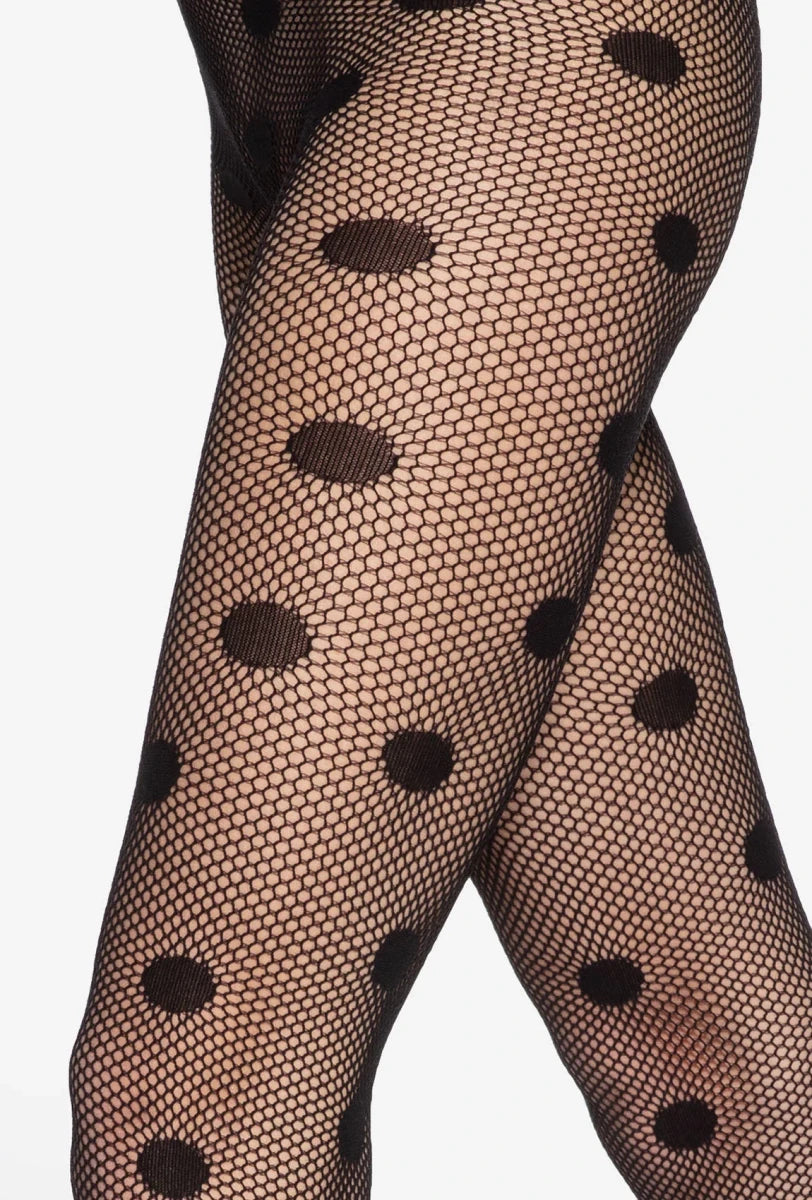 Gatta Runway No. 08 Polka Dot Fishnet Tights - Velvet Touch Tights