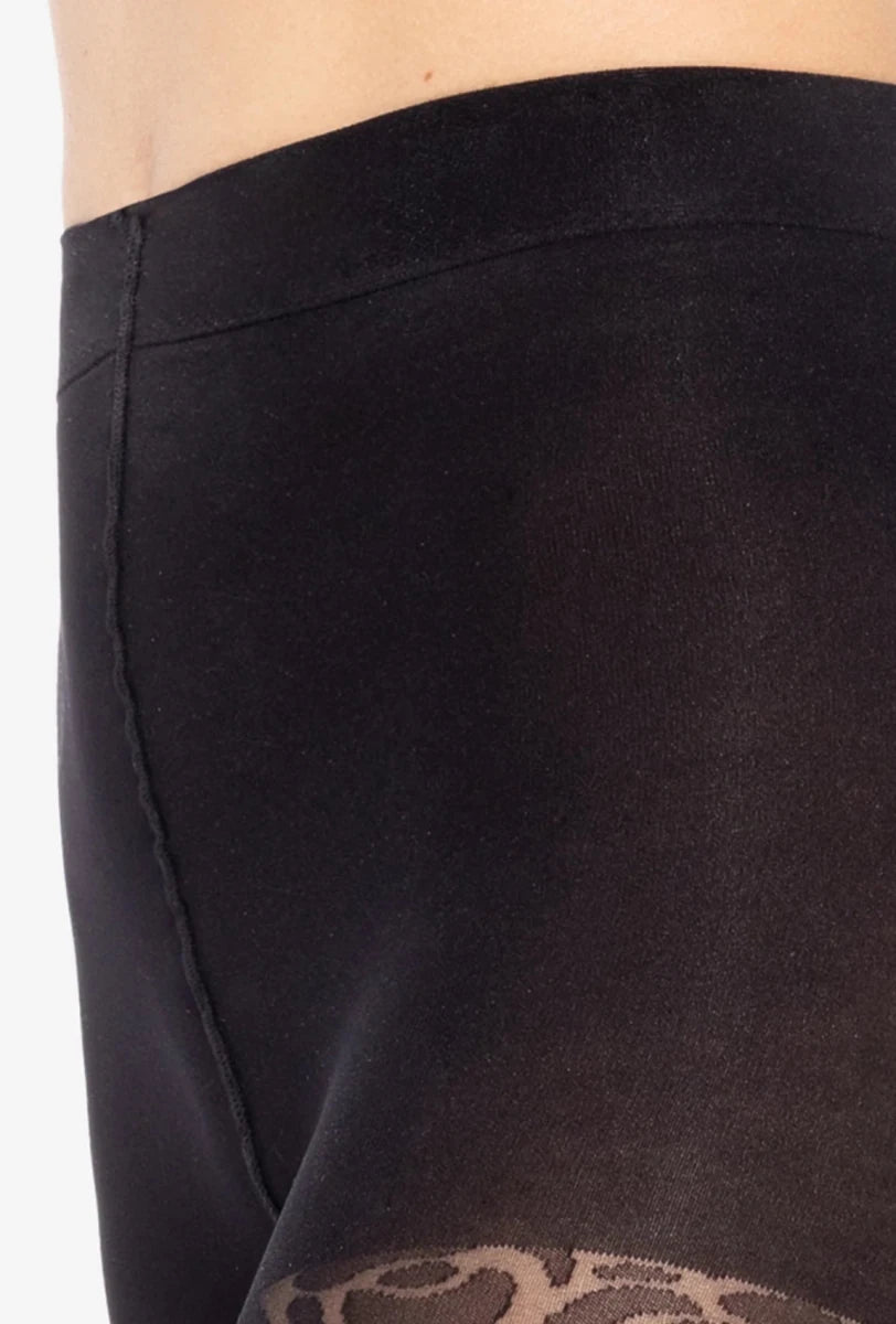 Gatta Floral Patterned Tights 04 – 30 DEN Elegant Rose Print - Velvet Touch Tights