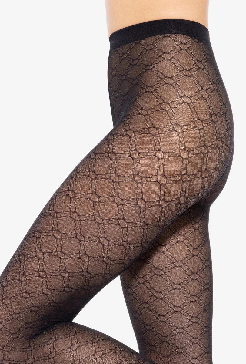 Gatta Arabesca No. 03 Patterned Tights – 40 DEN Elegant & Durable - Velvet Touch Tights