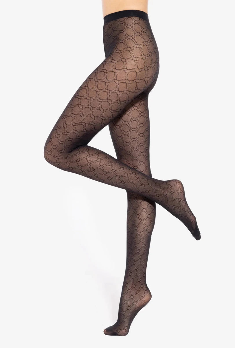 Gatta Arabesca No. 03 Patterned Tights – 40 DEN Elegant & Durable - Velvet Touch Tights