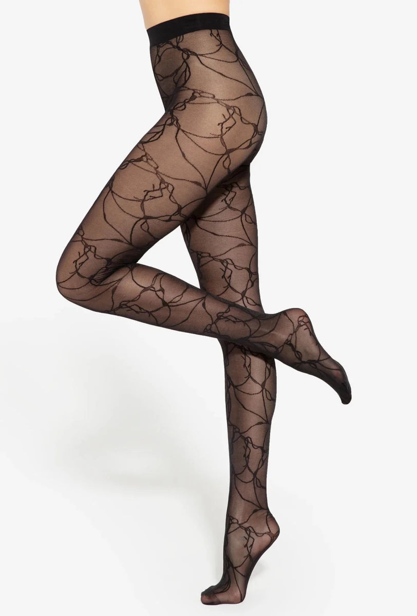 Gatta Modern No. 08 Geometric Pattern Tights 40 Den - Velvet Touch Tights