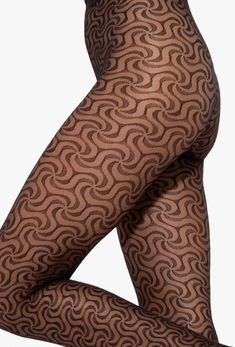 Gatta Mosaica 02 Patterned Tights – Bold Geometric Elegance - Velvet Touch Tights