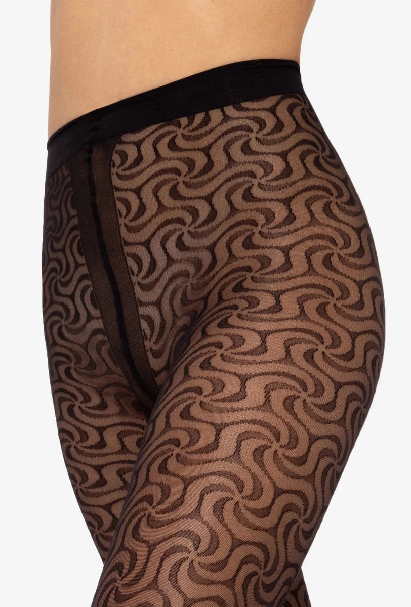 Gatta Mosaica 02 Patterned Tights – Bold Geometric Elegance - Velvet Touch Tights