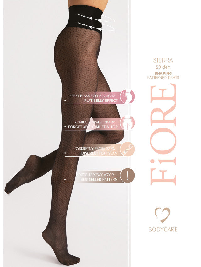 Fiore Sierra 20 Den – Shaping Mesh Tights