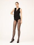 Fiore Square 20 Den – Sheer Geometric Tights - Velvet Touch Tights