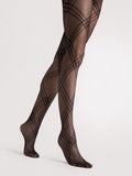 Fiore Tess 30 Den Tights – Elegant Classic Check Pattern