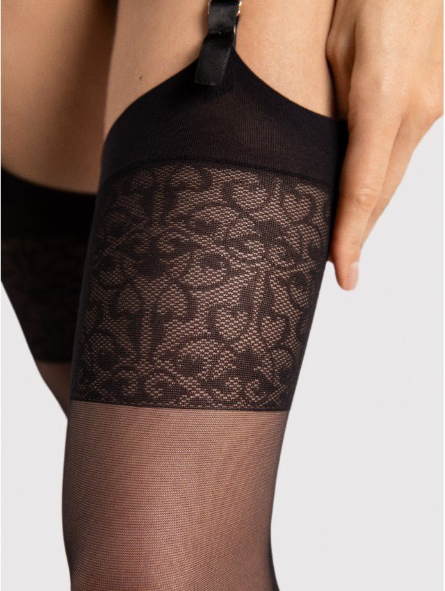 Fiore Vesper 20 Den Stockings with Back Seam - Velvet Touch Tights
