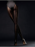 Fiore Wild Side 60 Den – Opaque Tights with Sensual Back Seam - Velvet Touch Tights