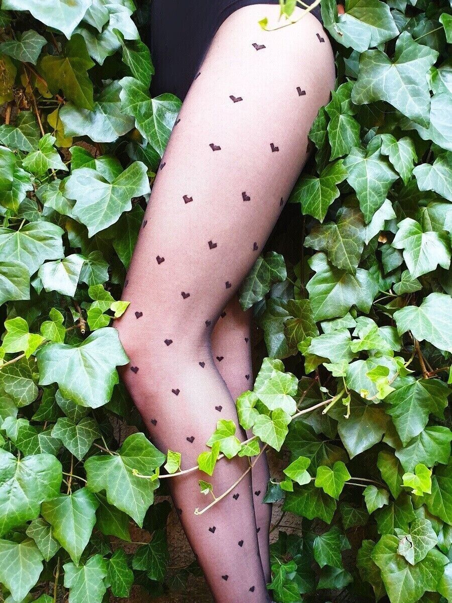 Gabriella Emily Tights 20 Den – Heart Pattern & Seamless Comfort