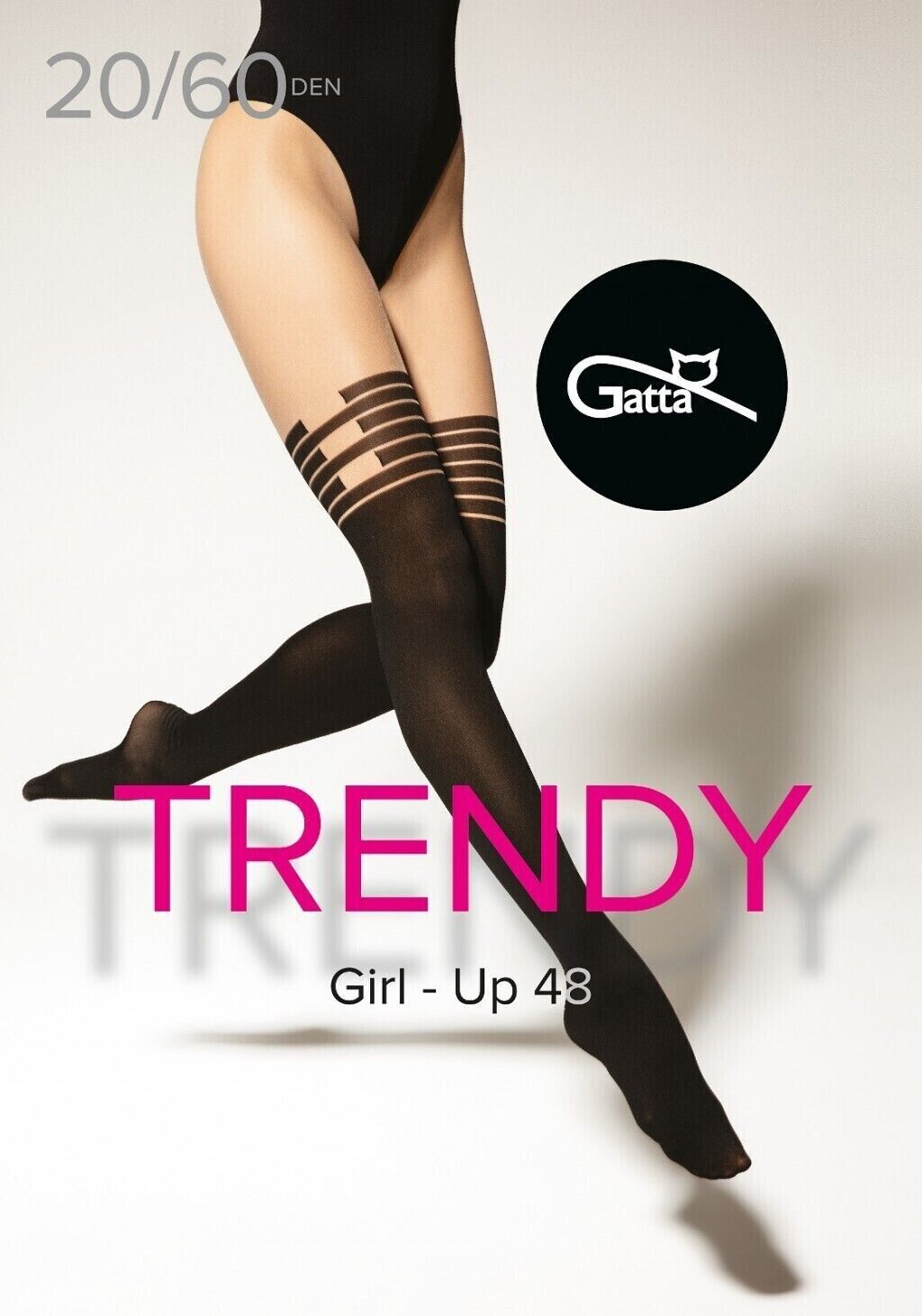 Gatta Girl-up Stocking Imitation Tights 60/20 Den