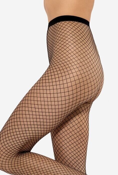 GATTA Brigitte 05 Fishnet Tights – Large Eyelets & Seamless Comfort - Velvet Touch Tights