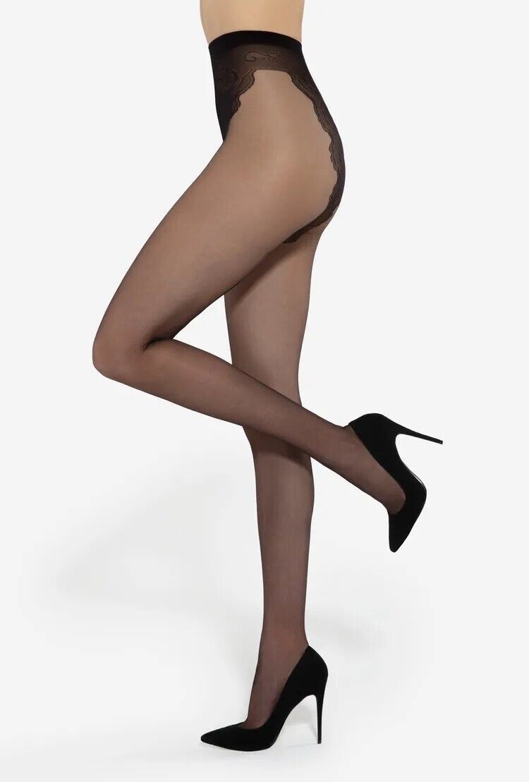 GATTA Chiara 20 Den – Elegant Sheer Tights with Seam & Bikini Panty