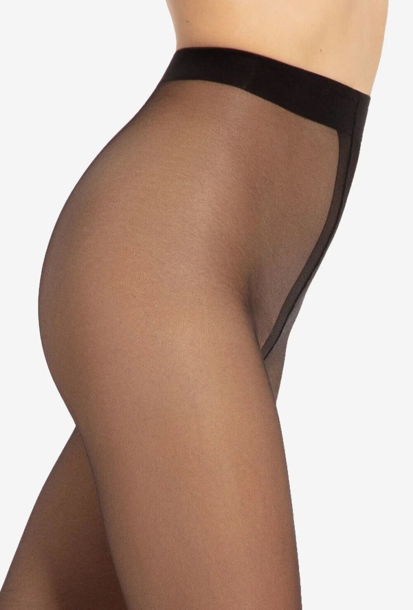GATTA ART TATOO Tights – 20 Den Tattoo-Style Calf Pattern, Matte Finish - Velvet Touch Tights